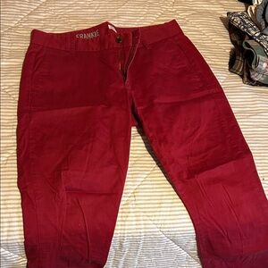 J. Crew Vibrant Red Frankie Trousers